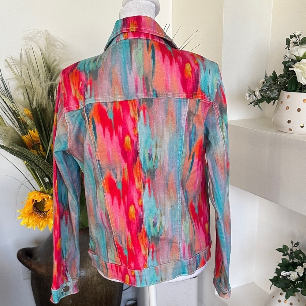 Apny Colorful Women's Jean Jacket - Picture 5 of 8